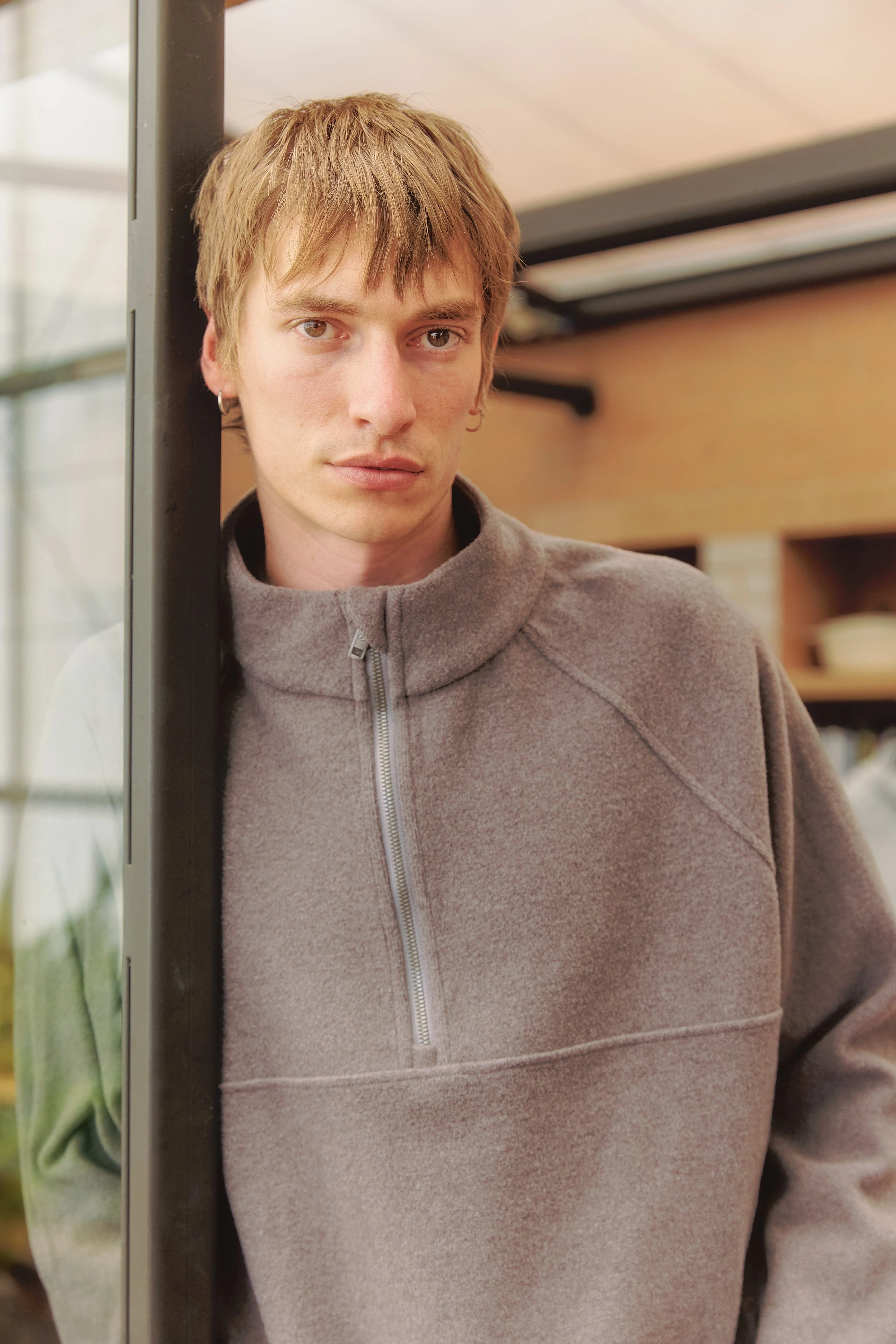 Unisex CoolBlend™ Zip Neck Jumper - Image 11