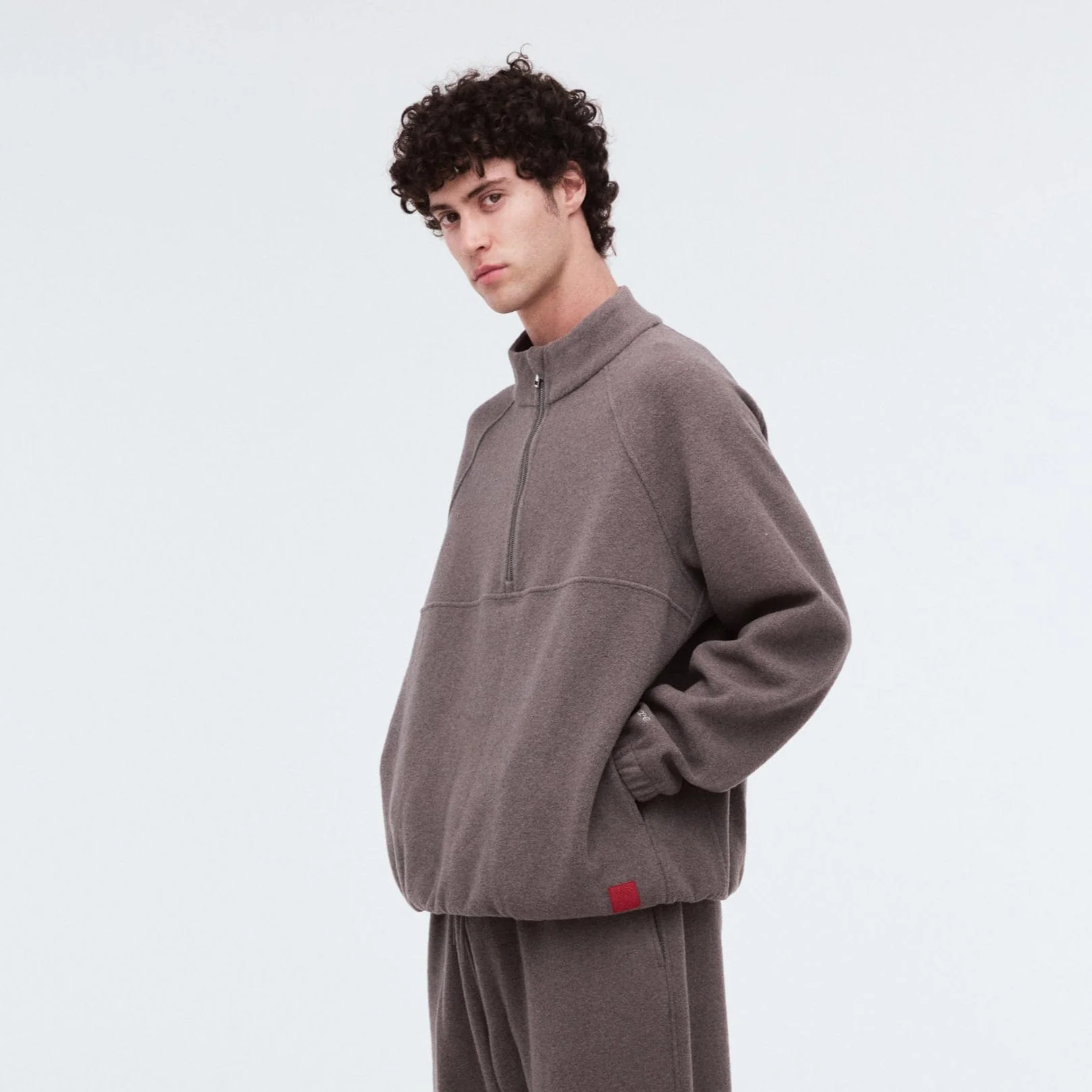 Unisex CoolBlend™ Zip Neck Jumper - Image 12