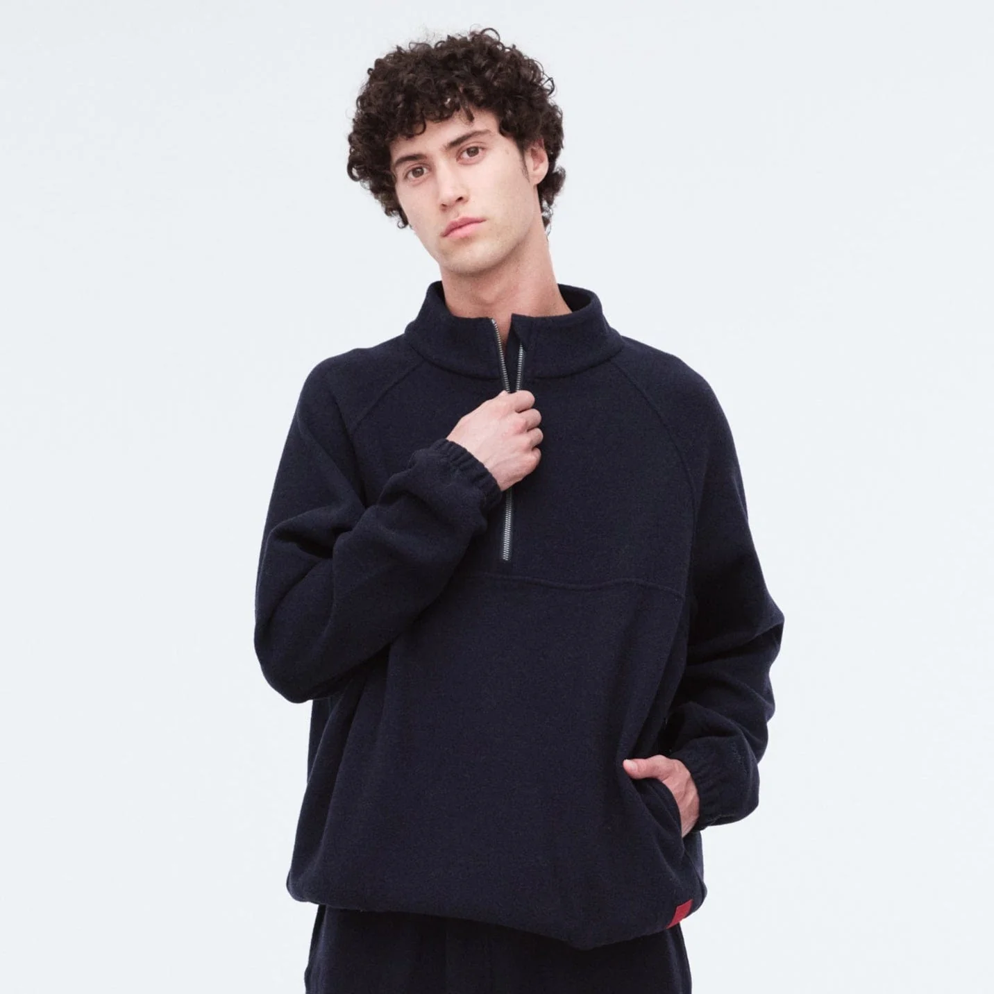 Unisex CoolBlend™ Zip Neck Jumper - Image 14