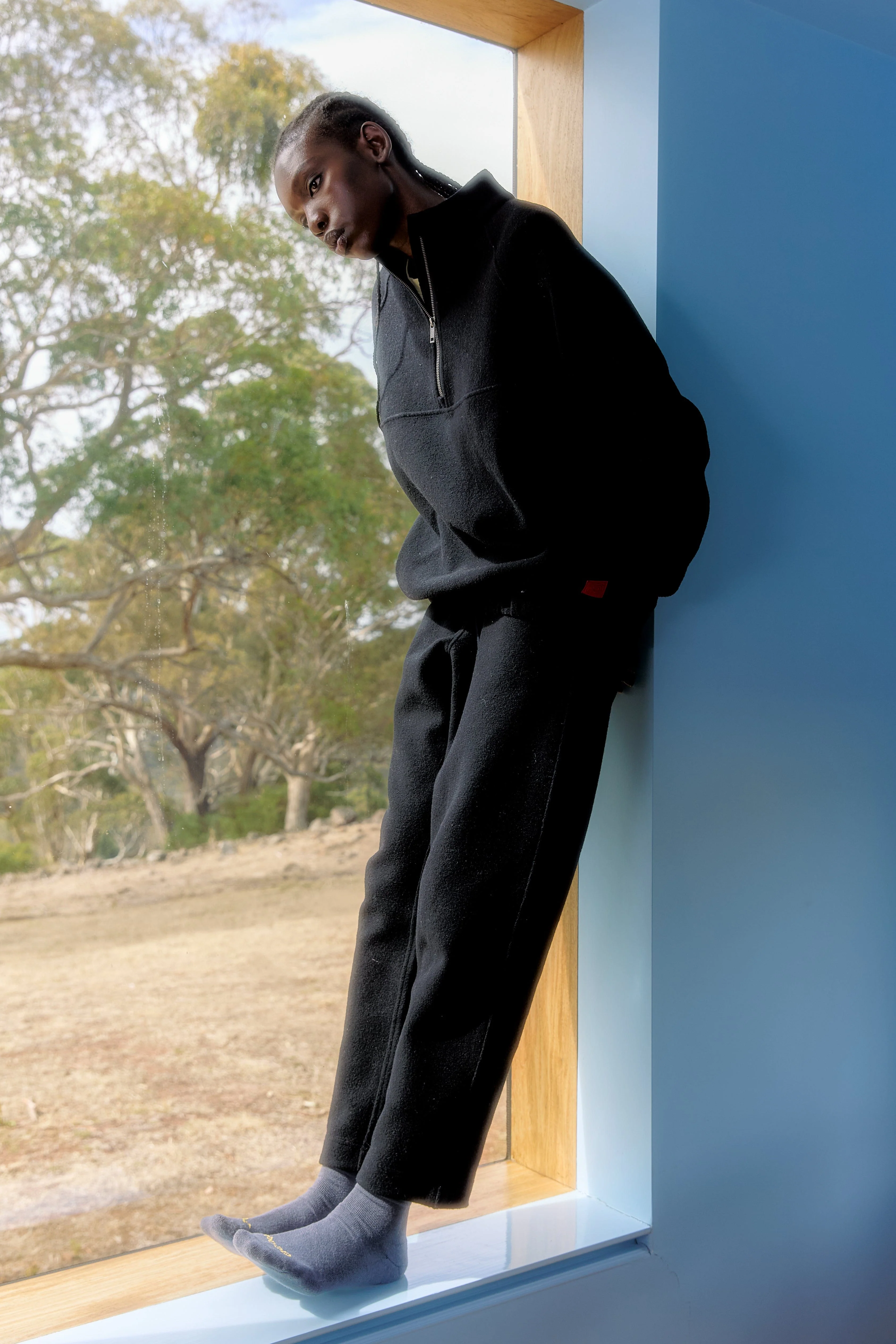 Unisex CoolBlend™ Zip Neck Jumper - Image 27