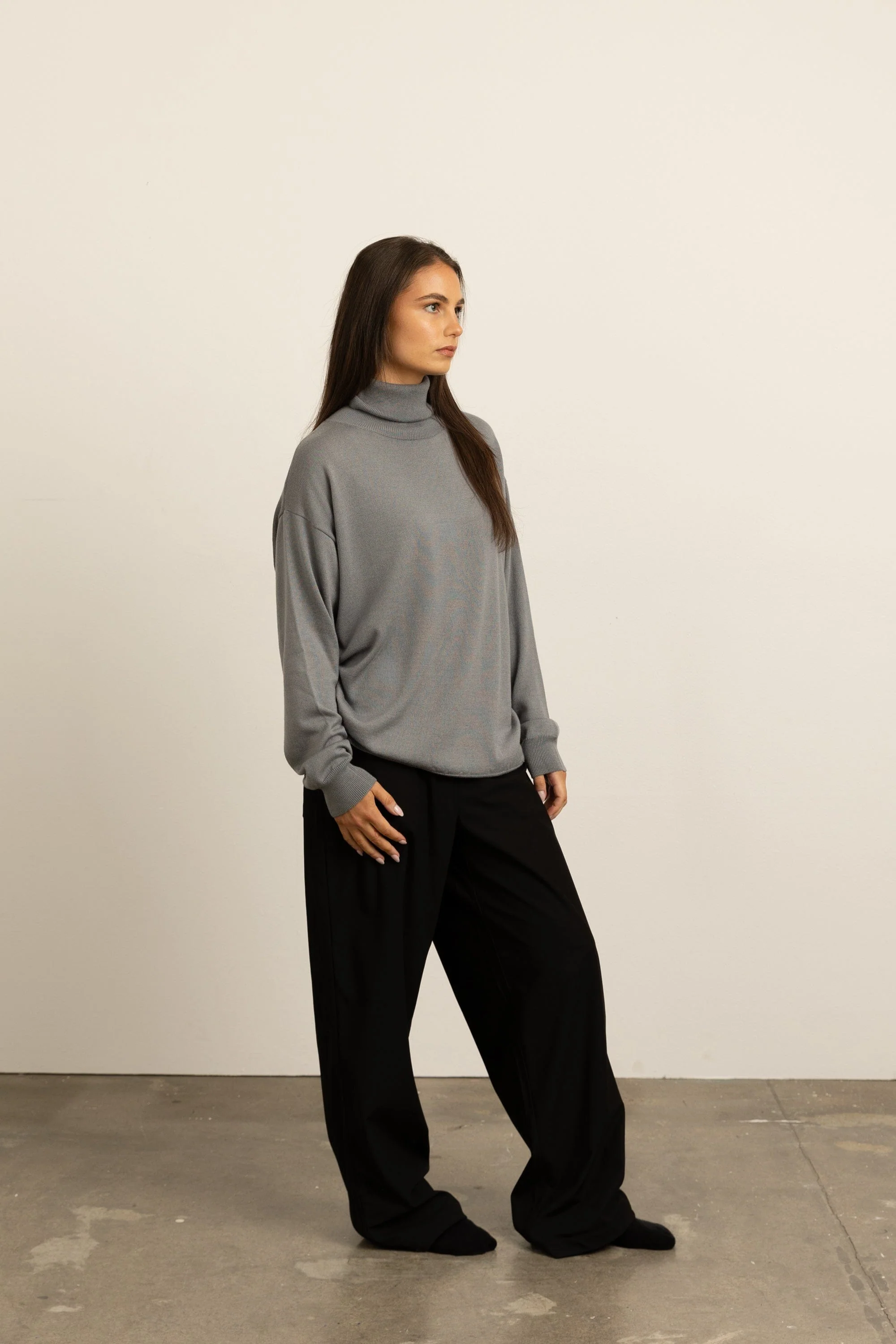 Unisex SilKnit™ Relaxed Turtleneck Sweater - Image 11