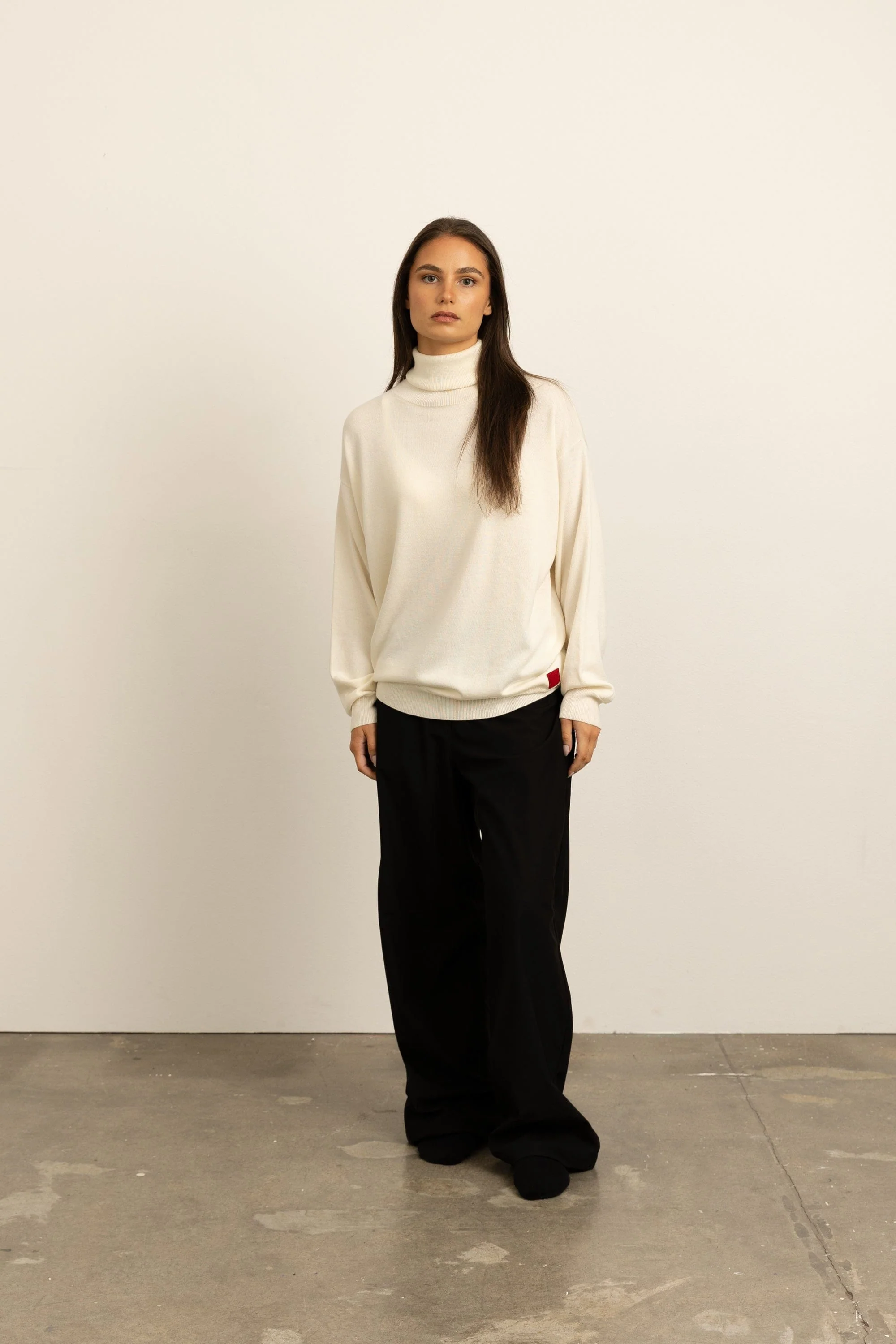 Unisex SilKnit™ Relaxed Turtleneck Sweater - Image 13