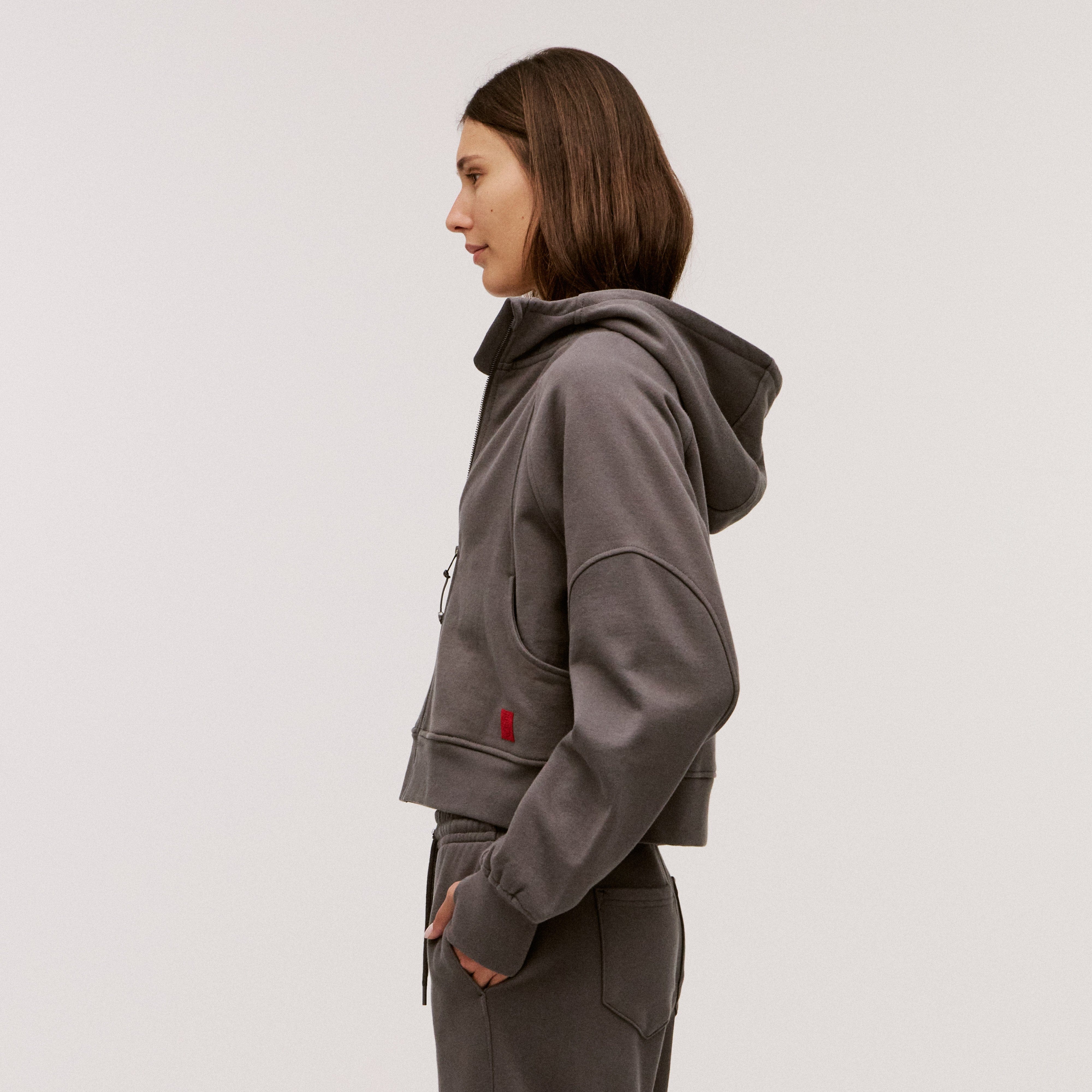 Women’s 100% Organic Cotton Full-Zip Hoodie - Image 9