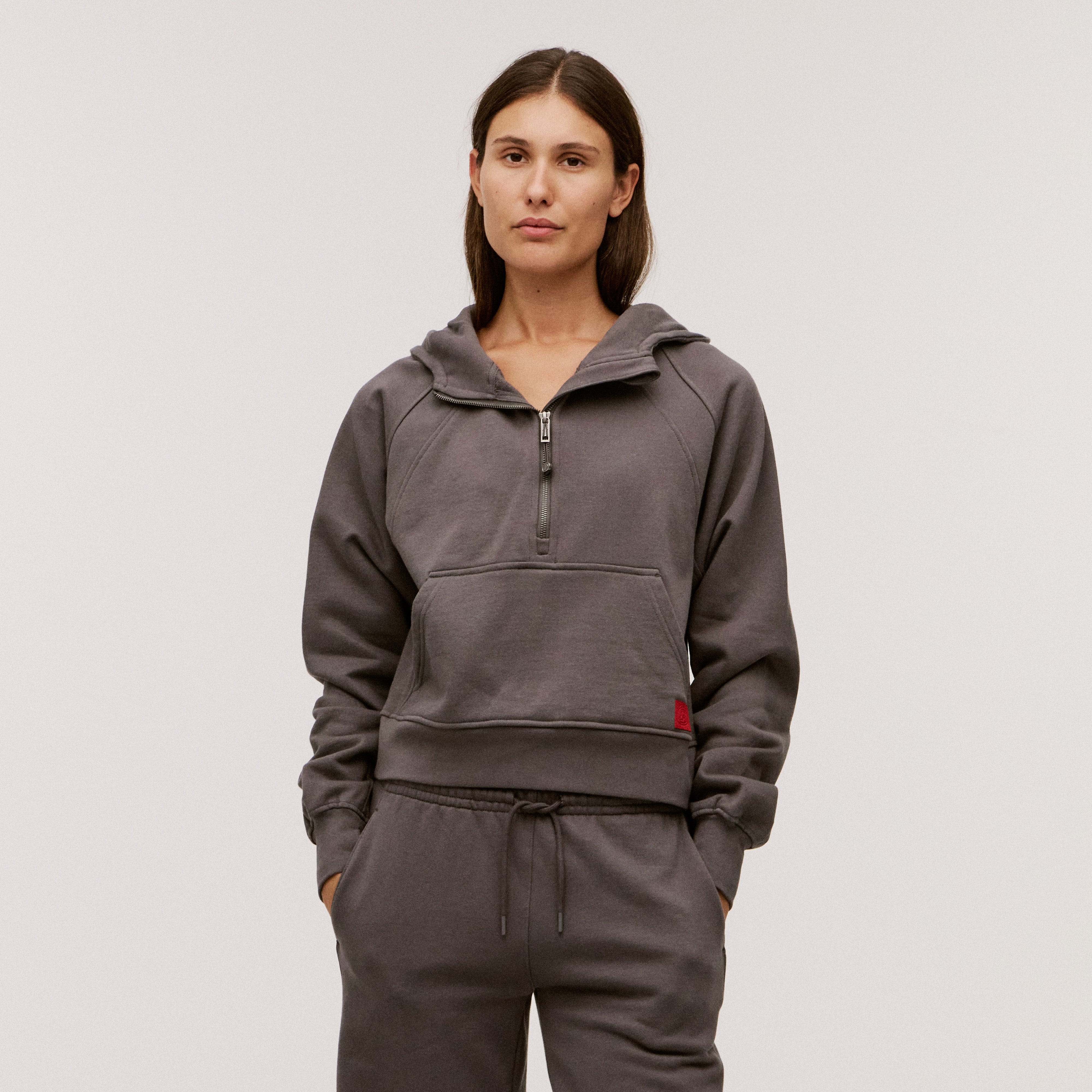 Women’s 100% Organic Cotton Half-Zip Hoodie - Image 13