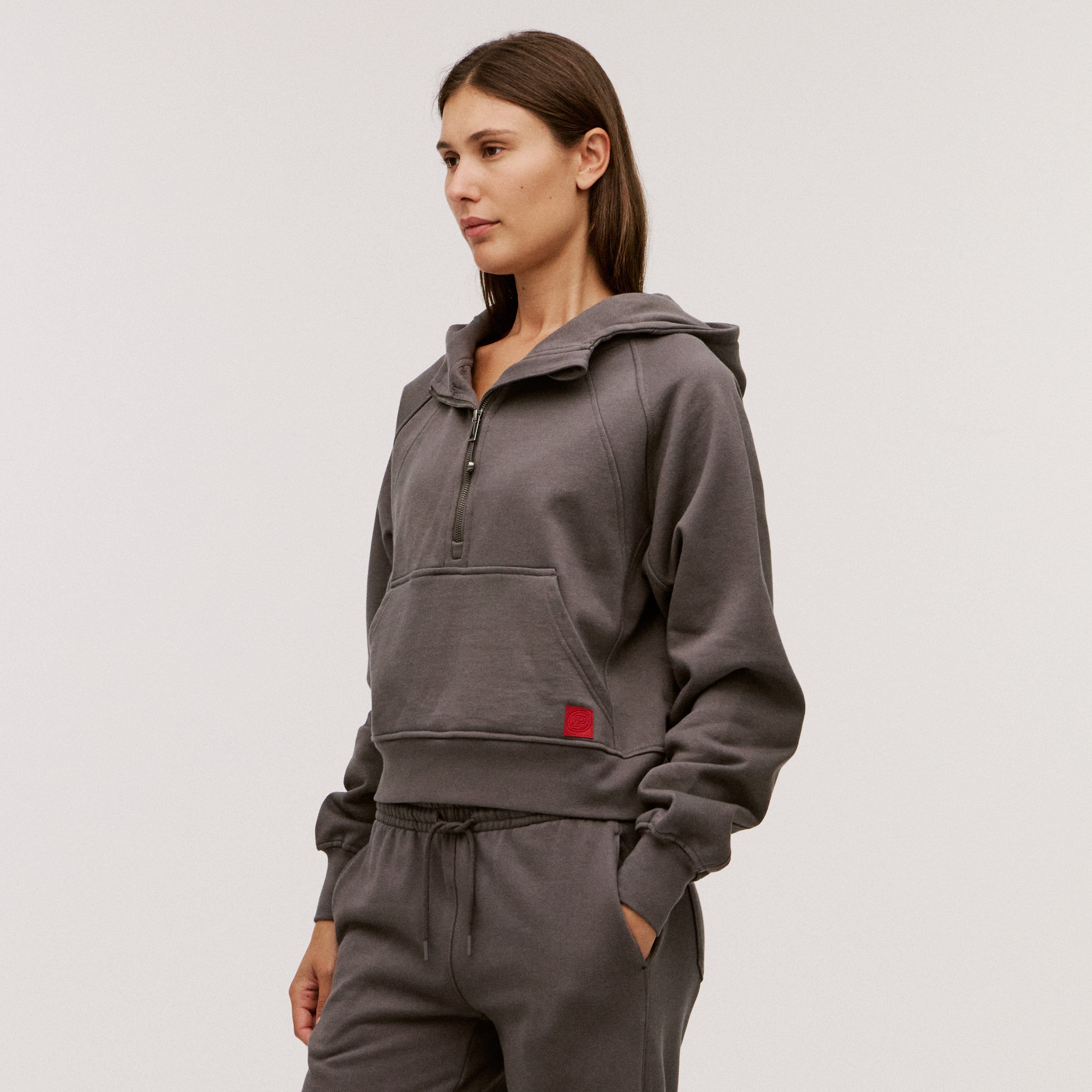 Women’s 100% Organic Cotton Half-Zip Hoodie - Image 14