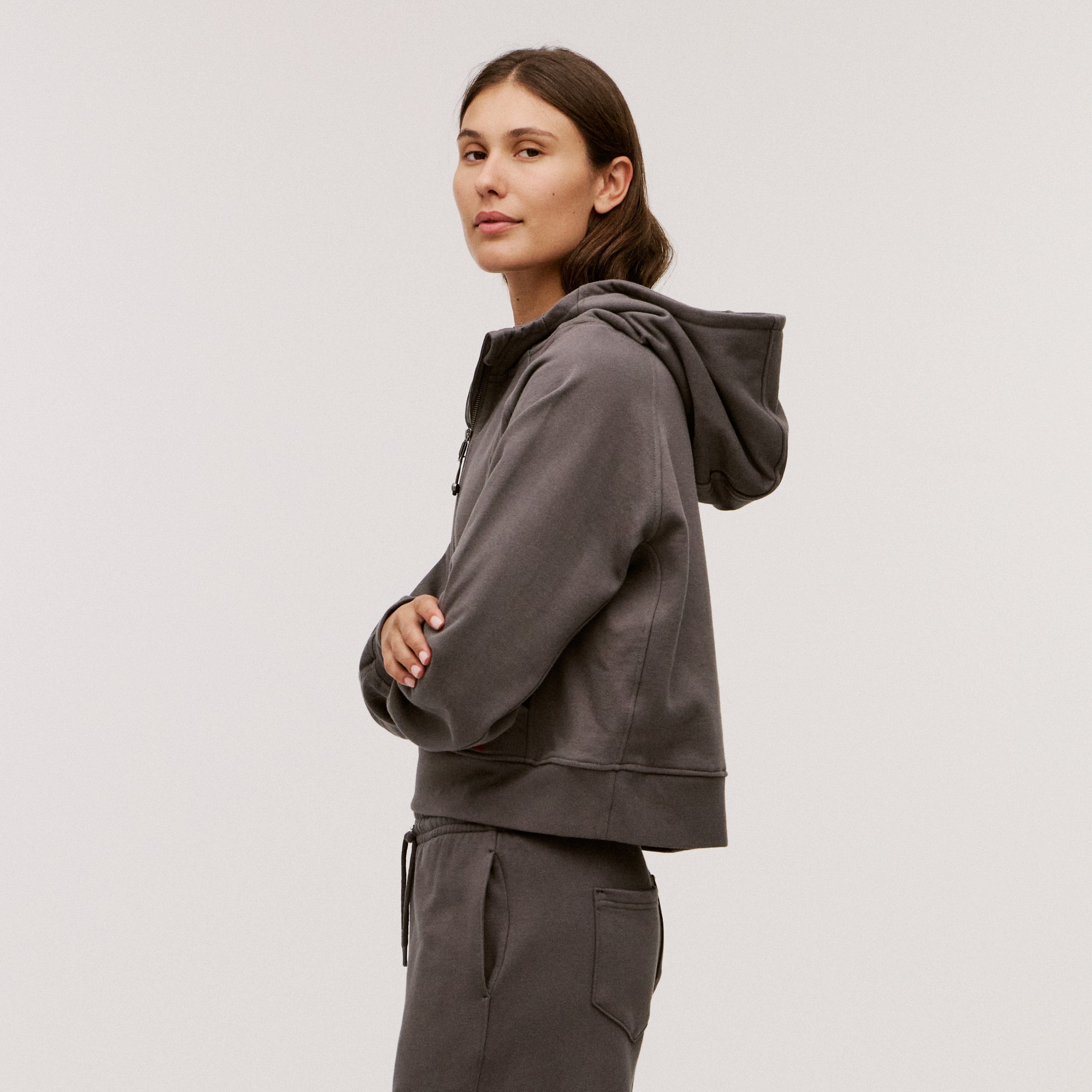 Women’s 100% Organic Cotton Half-Zip Hoodie - Image 15