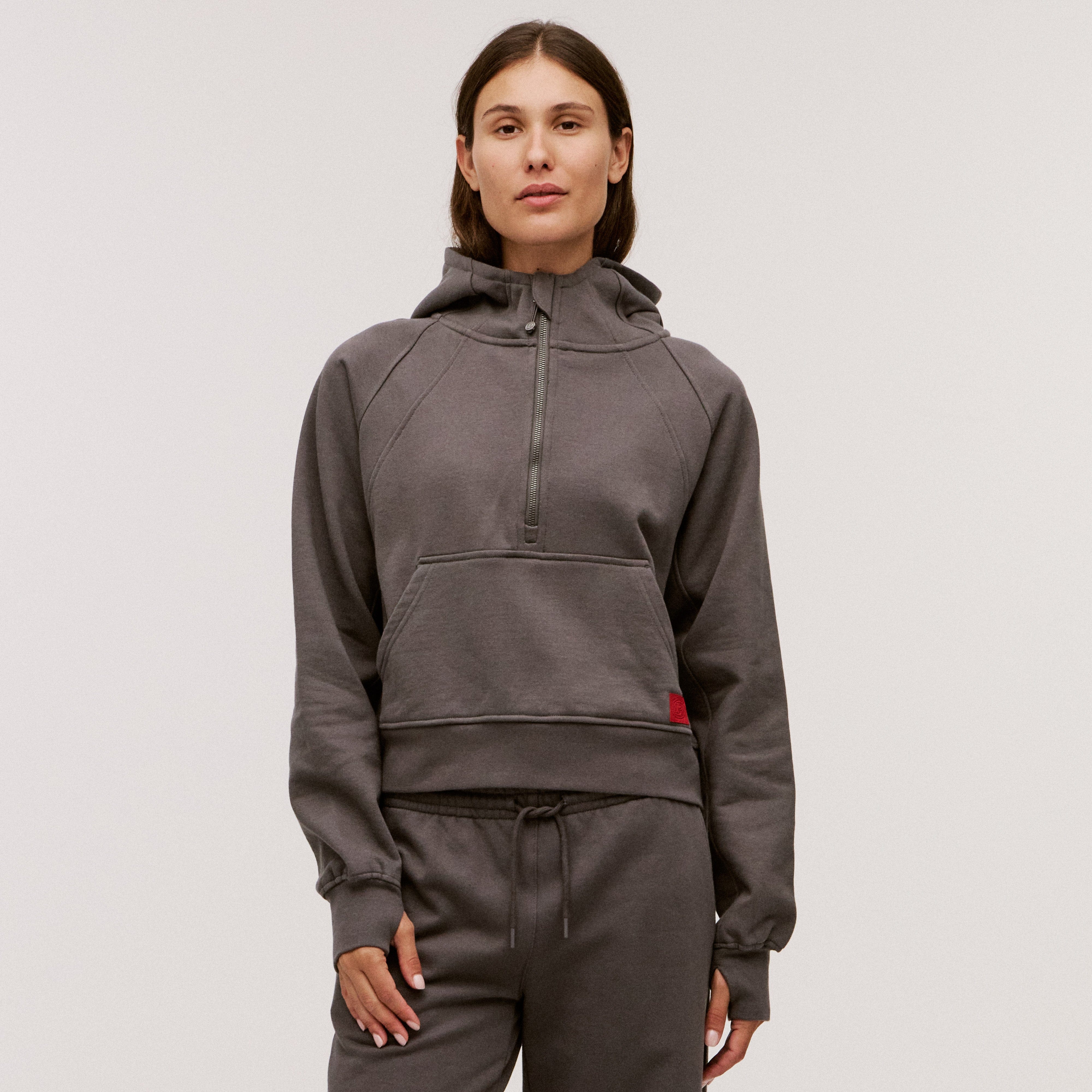 Women’s 100% Organic Cotton Half-Zip Hoodie - Image 17