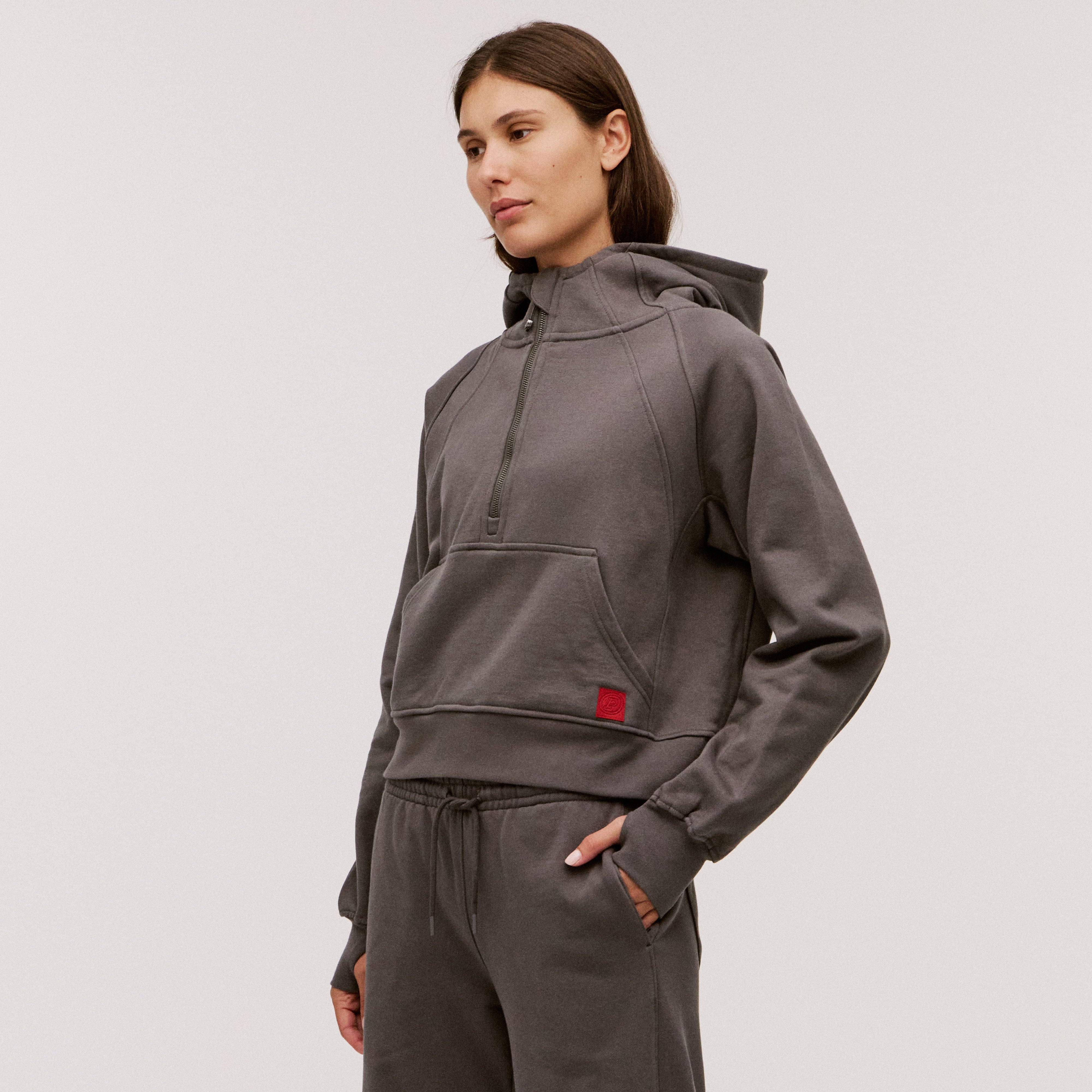 Women’s 100% Organic Cotton Half-Zip Hoodie - Image 20