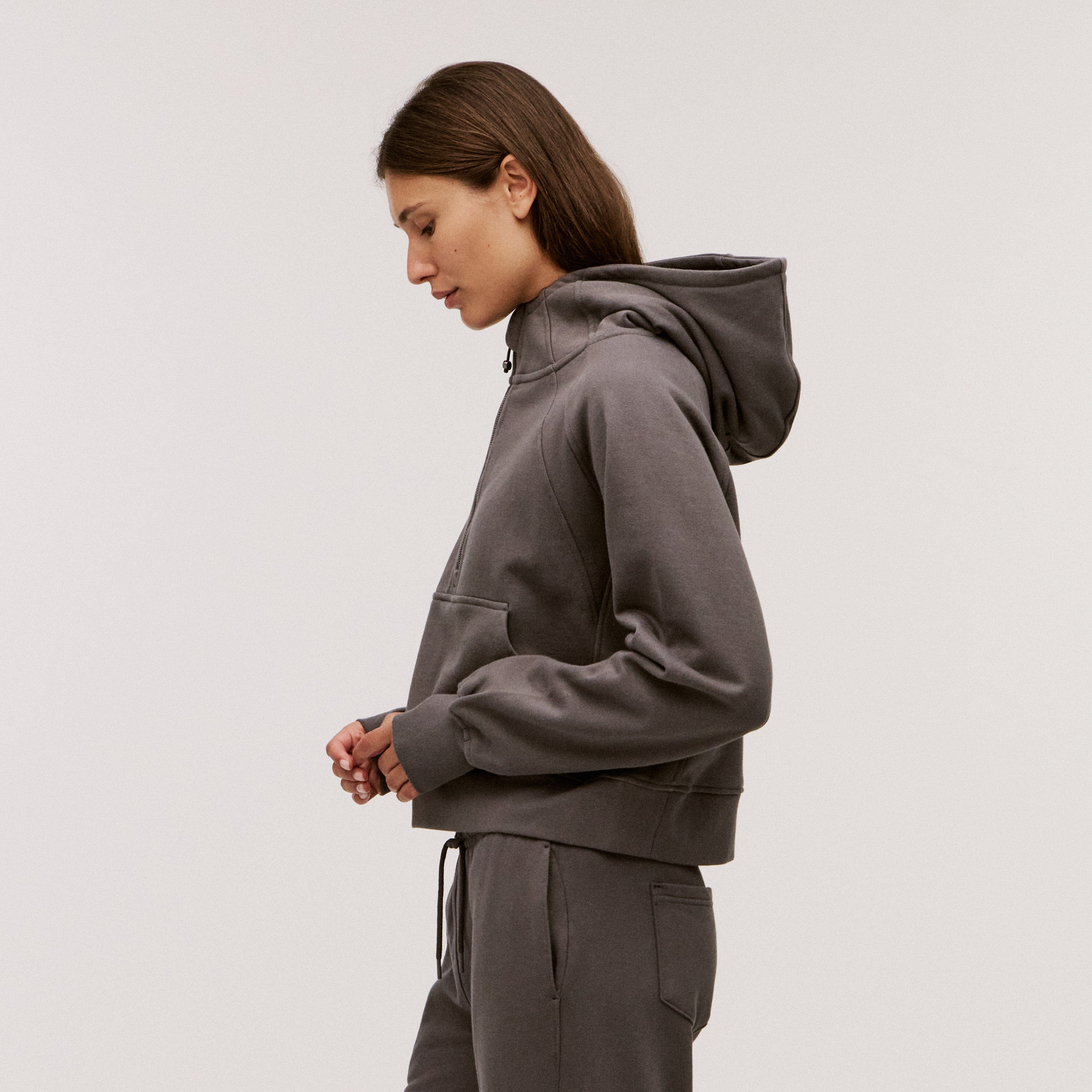 Women’s 100% Organic Cotton Half-Zip Hoodie - Image 21