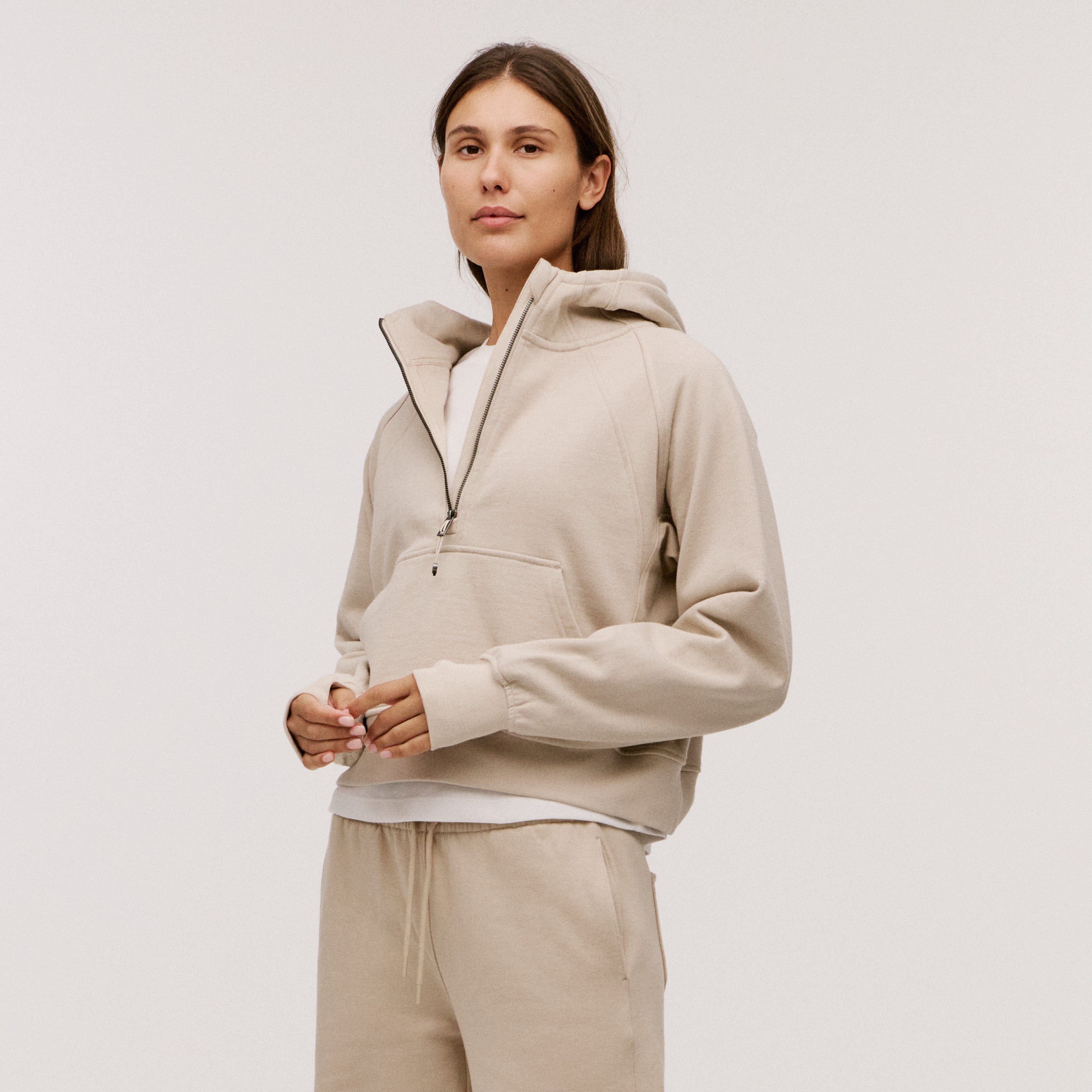 Women’s 100% Organic Cotton Half-Zip Hoodie - Image 32