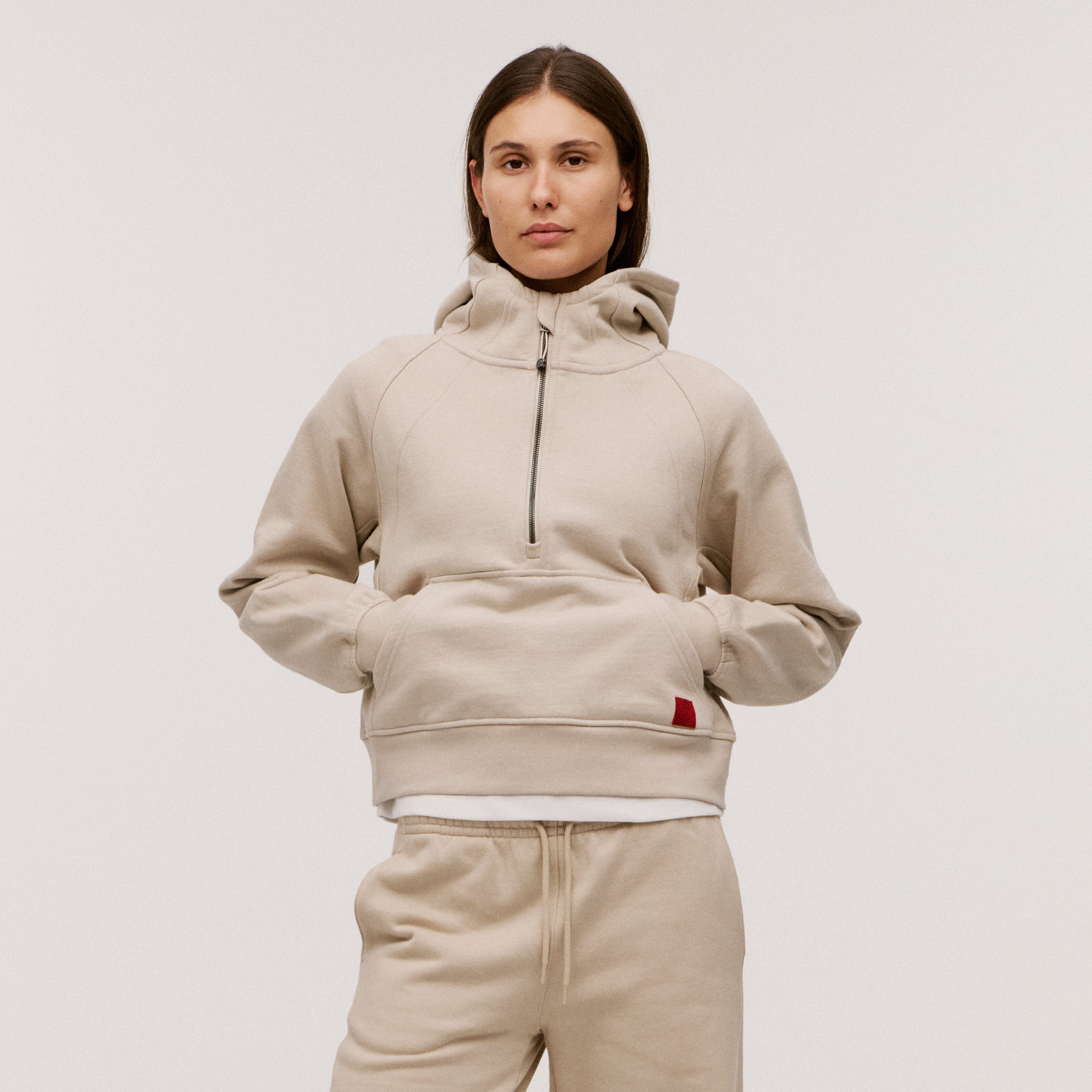 Women’s 100% Organic Cotton Half-Zip Hoodie - Image 37