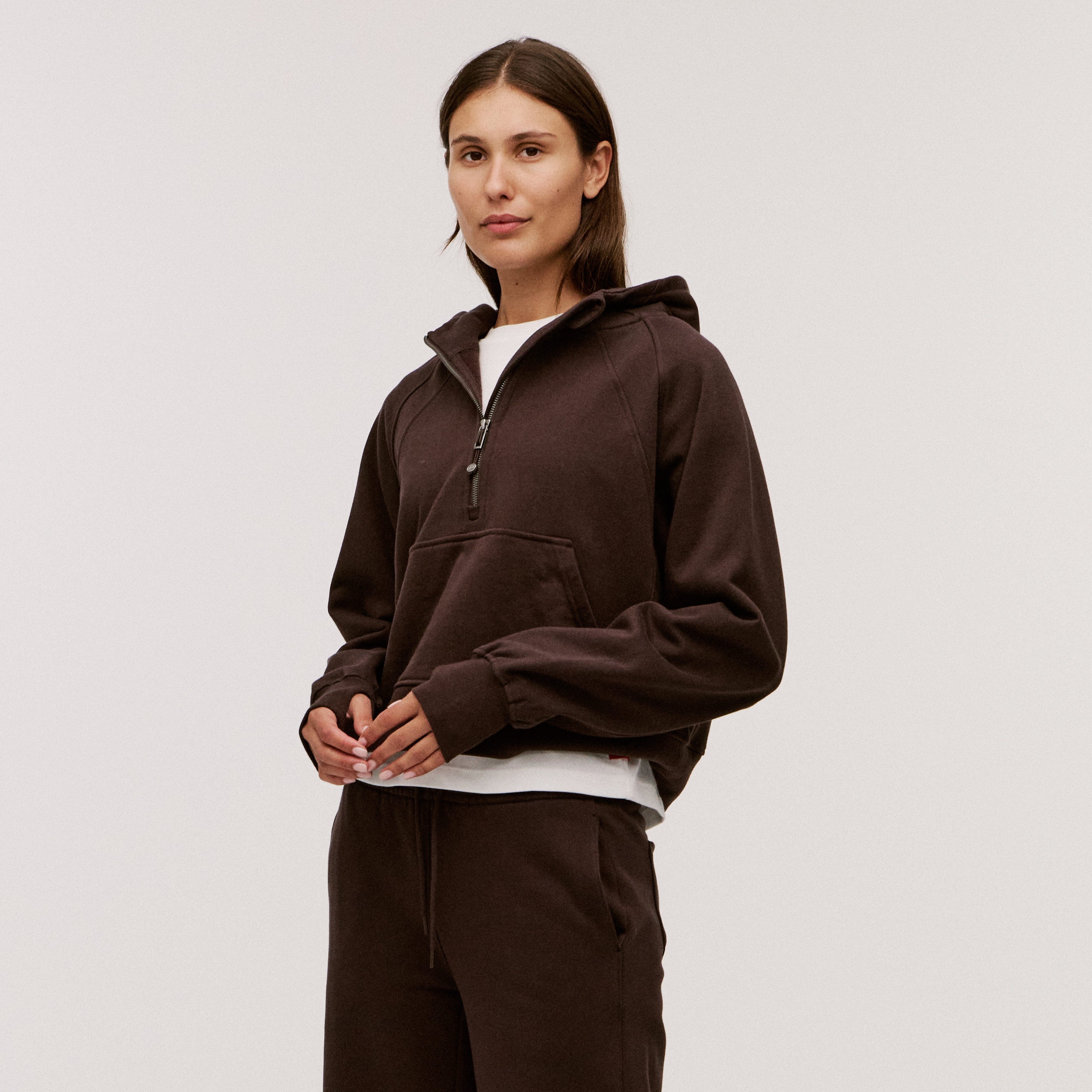 Women’s 100% Organic Cotton Half-Zip Hoodie - Image 39