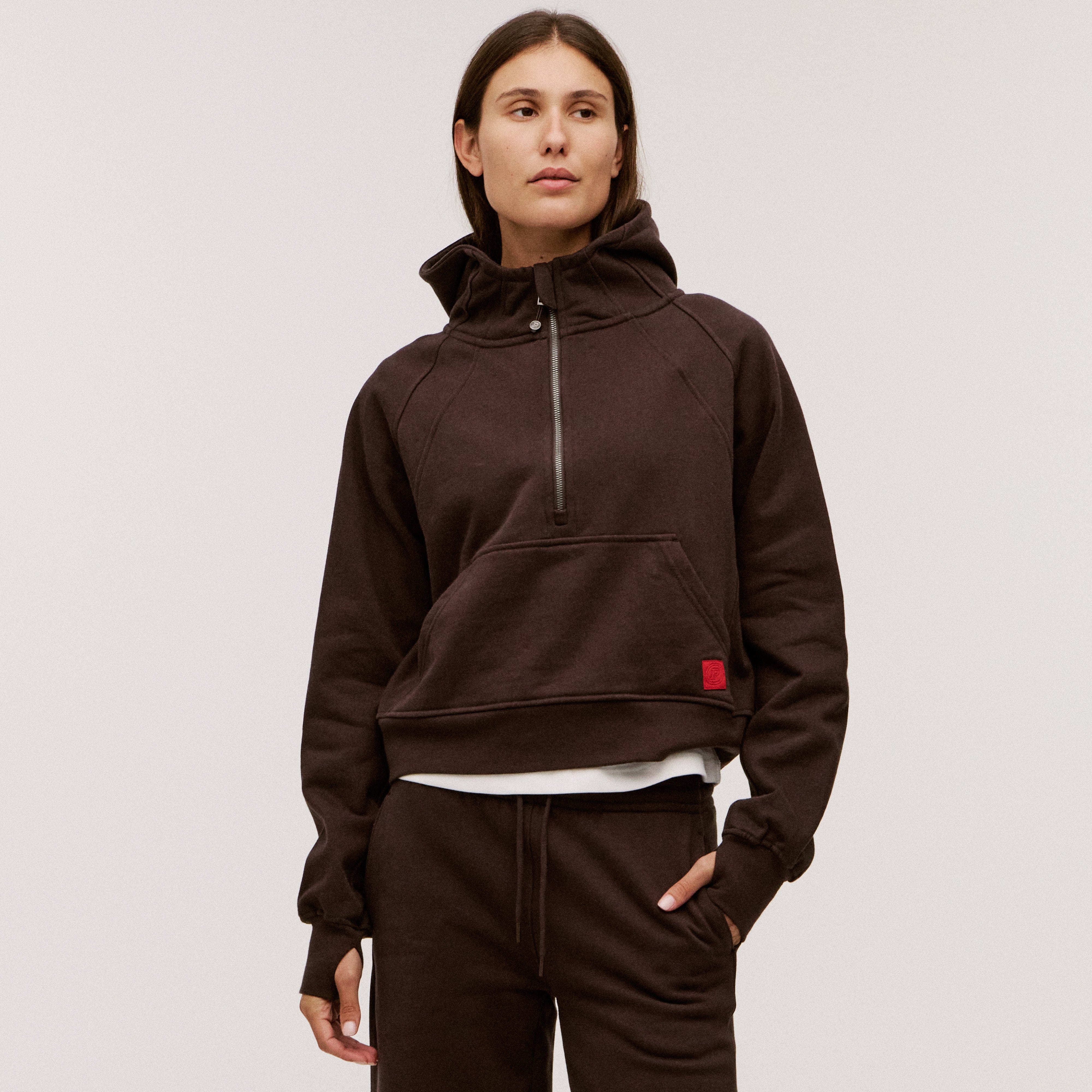 Women’s 100% Organic Cotton Half-Zip Hoodie - Image 44