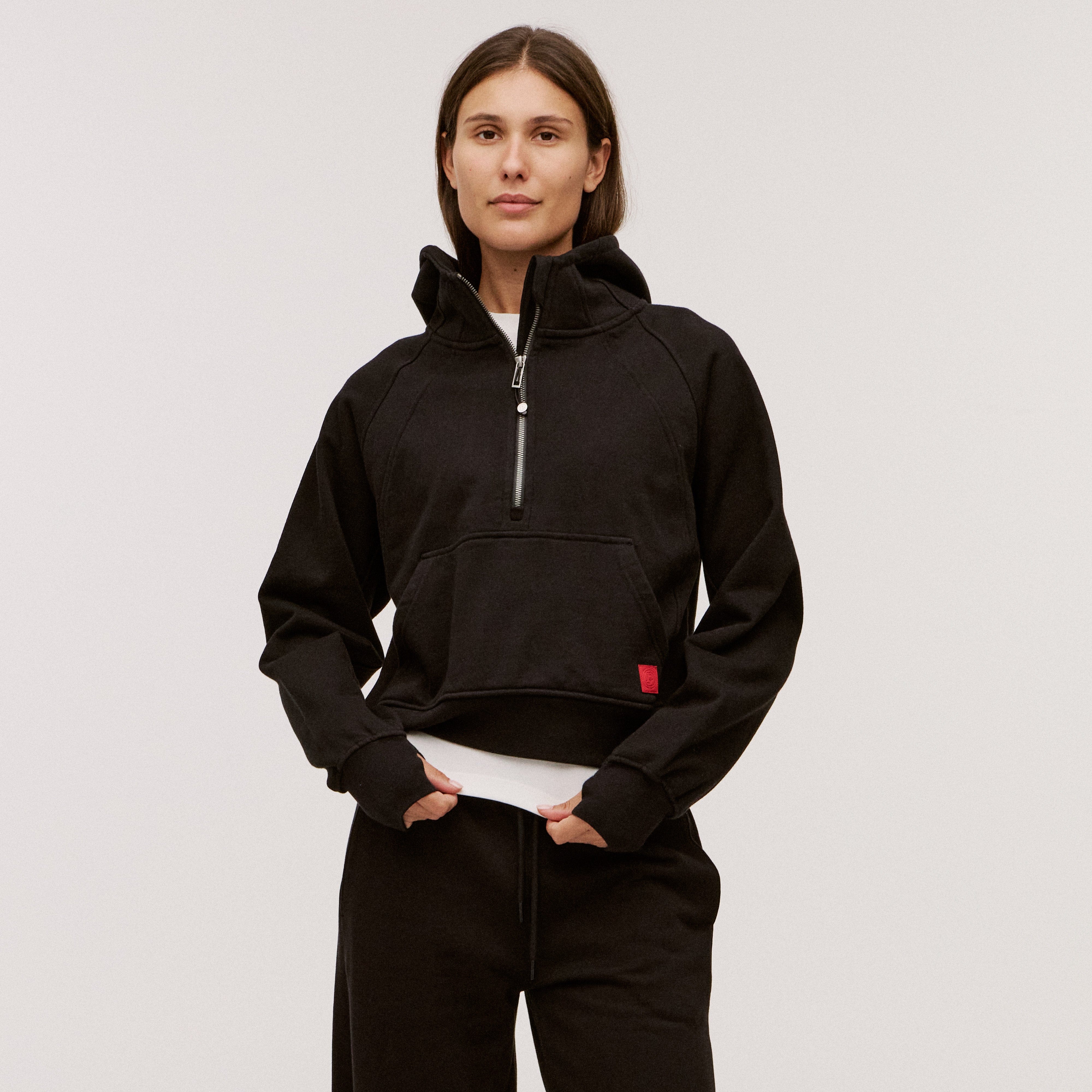 Women’s 100% Organic Cotton Half-Zip Hoodie - Image 45