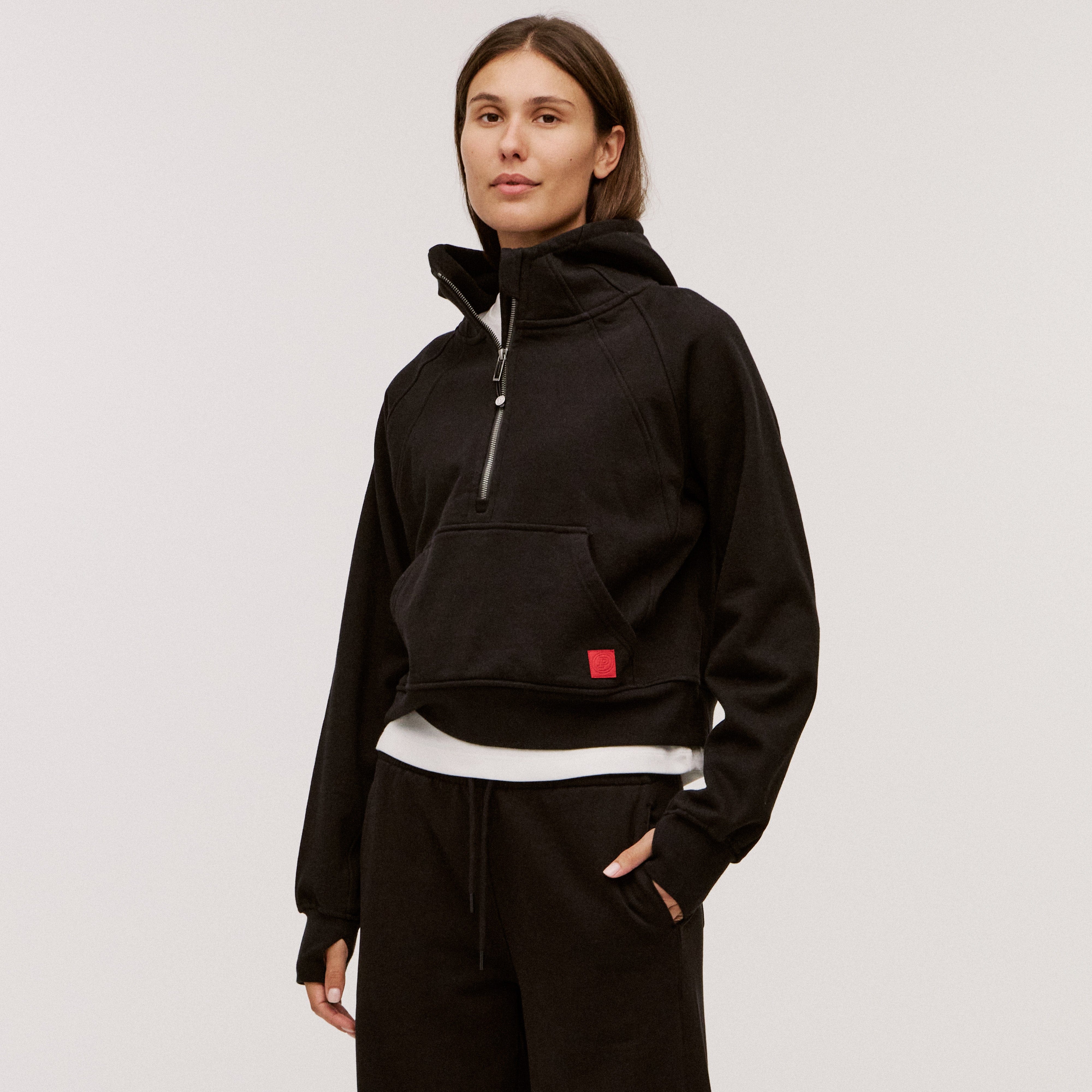 Women’s 100% Organic Cotton Half-Zip Hoodie - Image 48