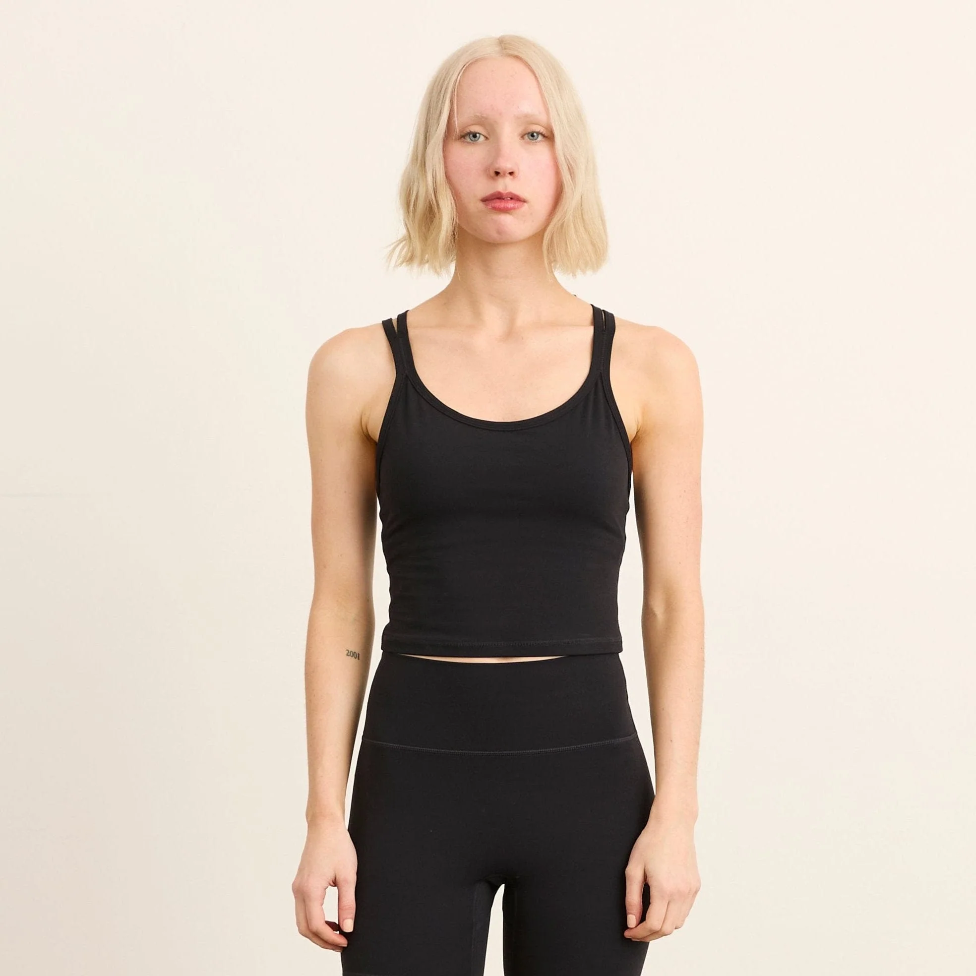 Women's BioFlex™ Cross-Back Crop Tank Top - Image 15