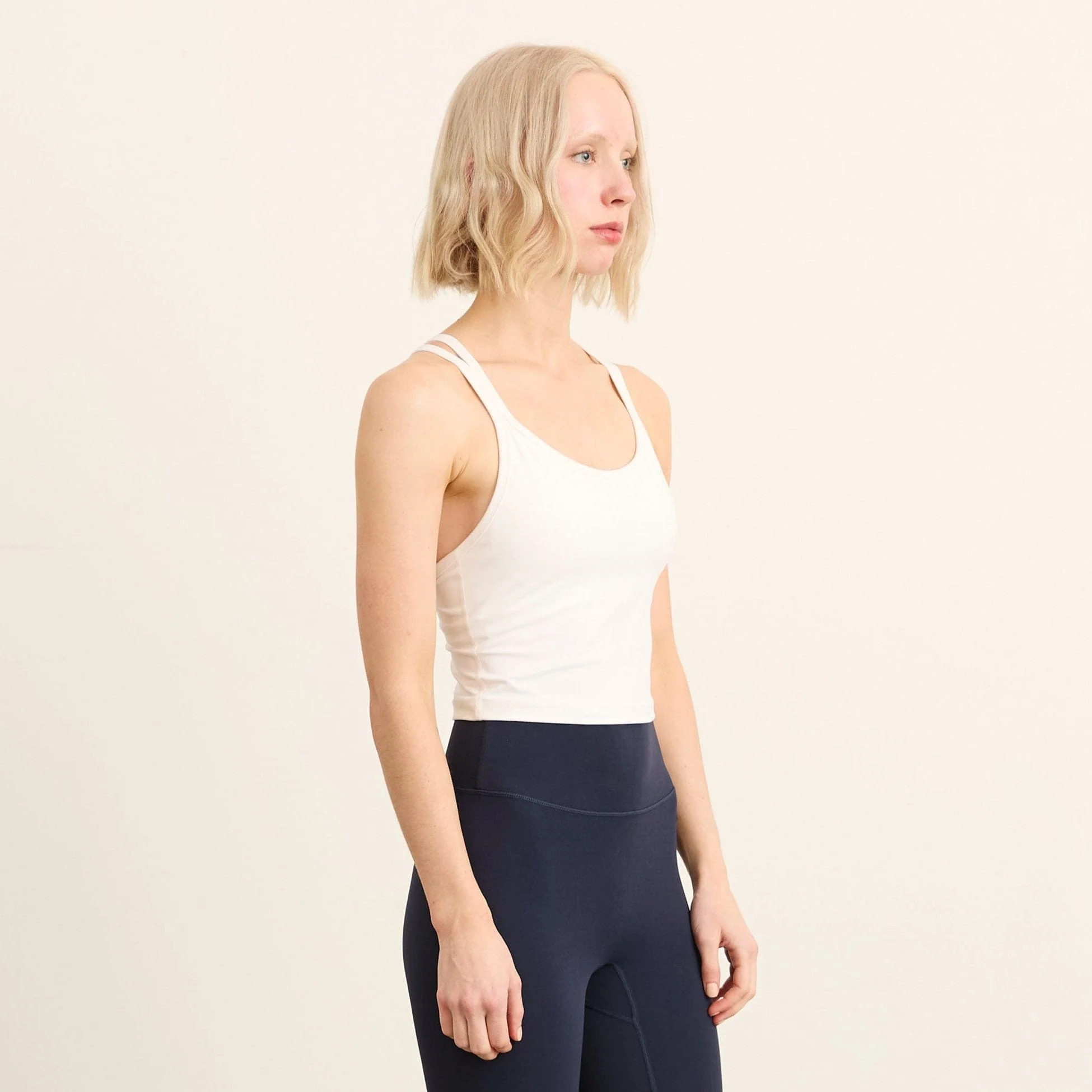 Women's BioFlex™ Cross-Back Crop Tank Top - Image 3