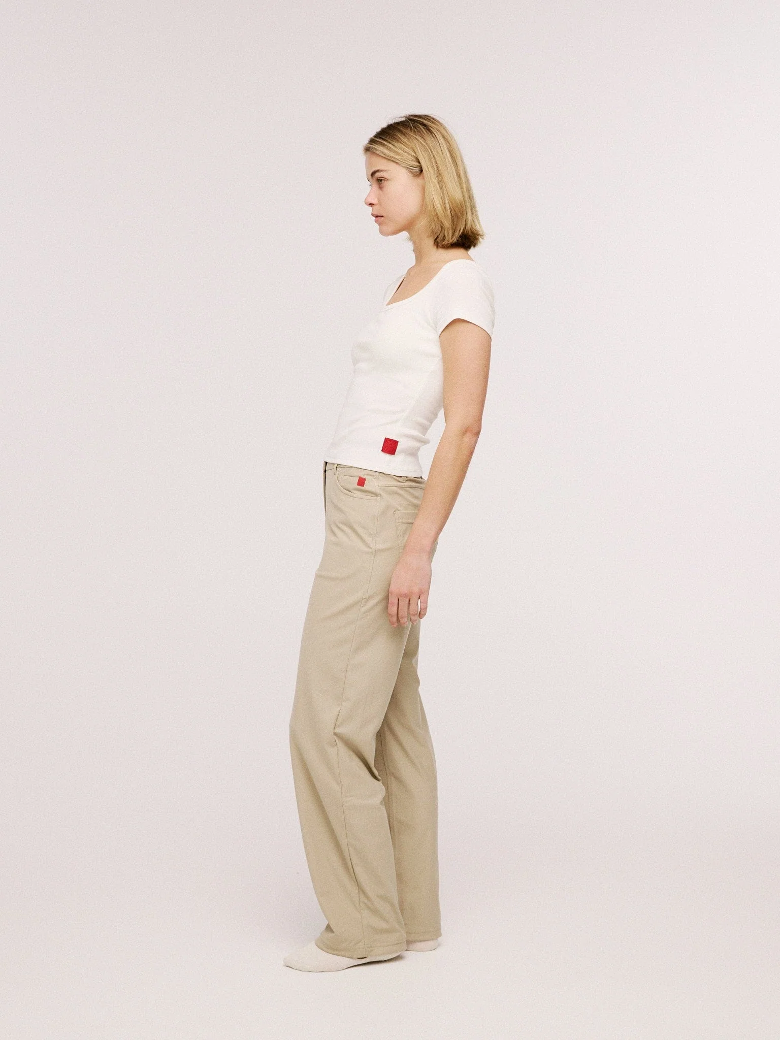 Women's Organic Cotton Ribbed T-shirt - Image 19