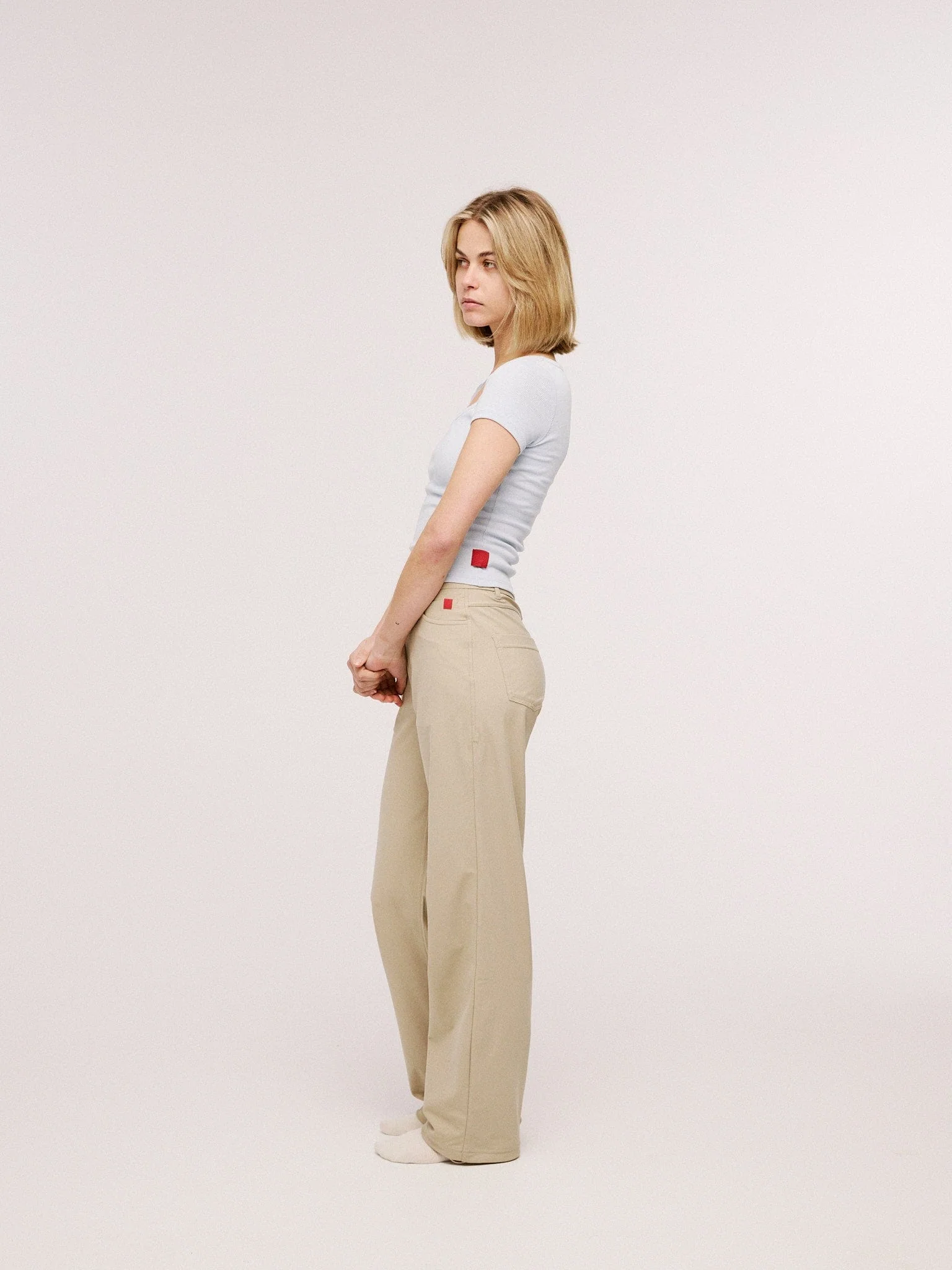 Women's Organic Cotton Ribbed T-shirt - Image 30