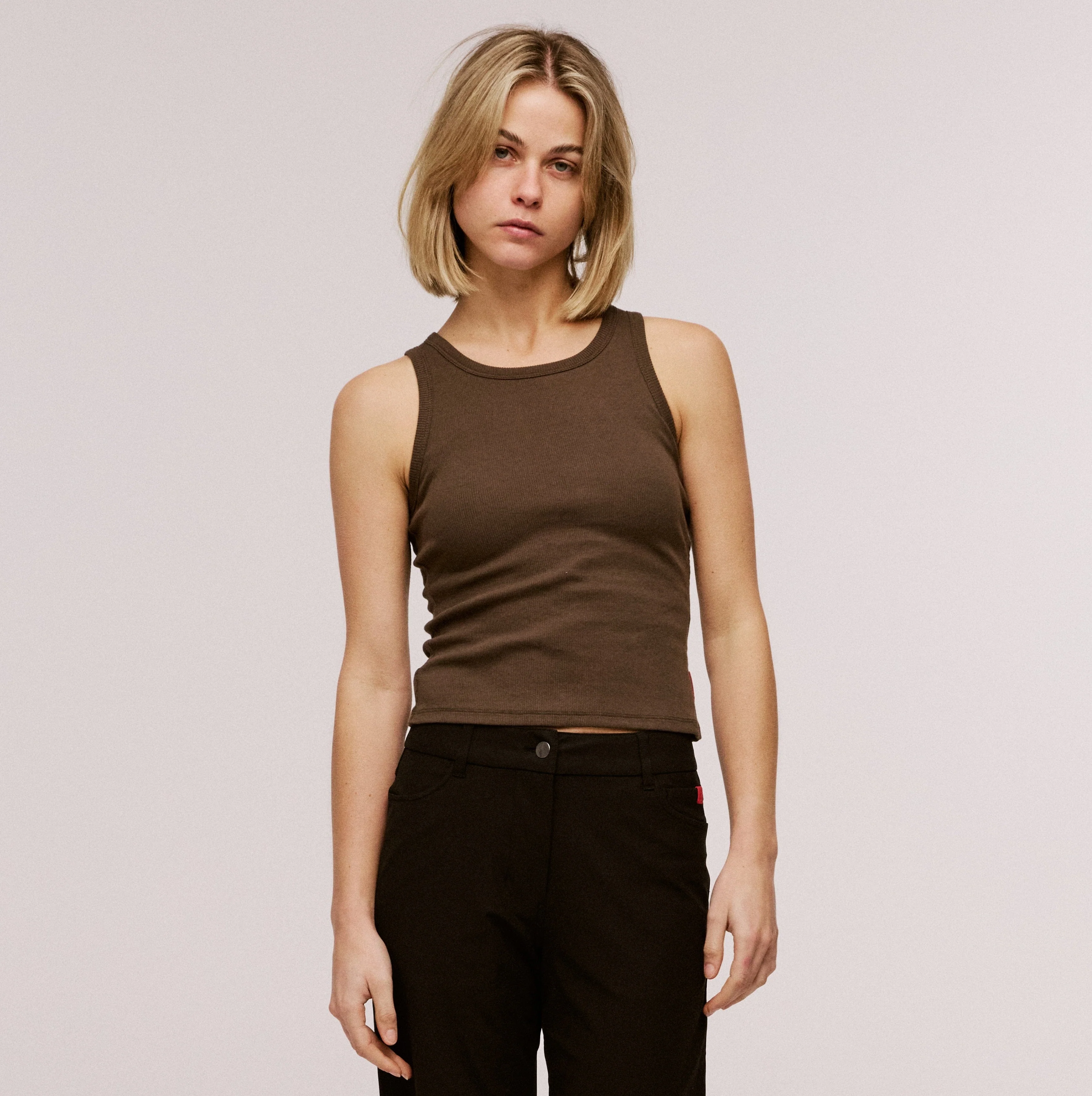 Women's Organic Cotton Ribbed Tank Top - Image 18